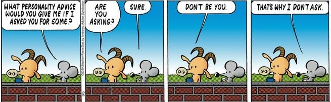 Pearls Before Swine comic strip by Stephan Pastis on authentic leadership